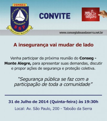 Convite Conseg Monte Alegre