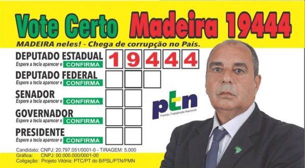 Lei da Ficha Limpa barra o candidato a deputado estadual de Taboão da Serra. (Foto: Reprodução) 