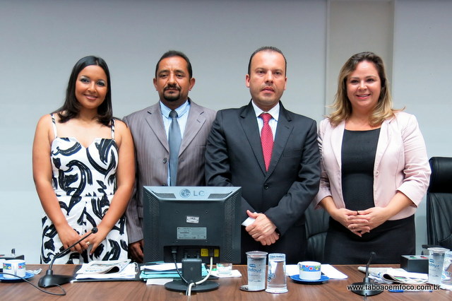Nova mesa diretora da Câmara de Taboão da Serra será composta pelos vereadores: Joice Silva, Cido, Carlinhos do Leme e Érica Franquini.