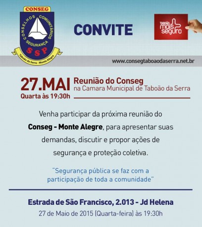 Convite Conseg Monte Alegre