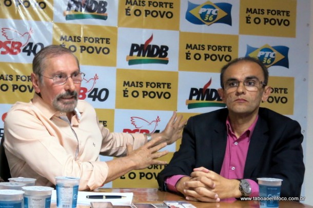 Evilásio Farias garante que o PSB terá candidato a prefeito até o final. Ronaldo Dias, do PSB, é o vice.