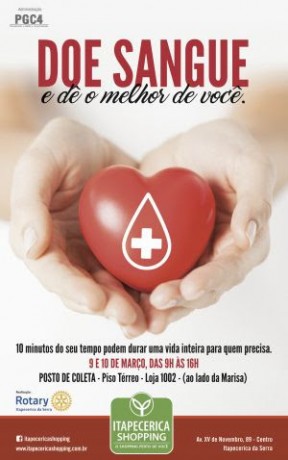 Cartaz doacao de sangue