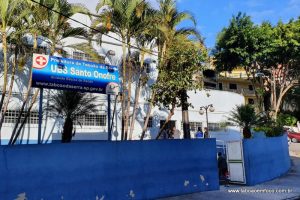 Fachada da UBS Santo Onofre onde Prefeitura apura desvio de vacina contra Covid-19