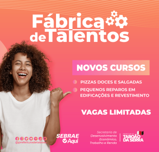 ARTE - Inscrições abertas para novos cursos da Fábrica de Talentos de Taboão da Serra