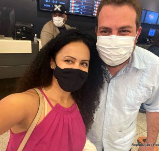Najara Costa e Guilherme Boulos em São Paulo