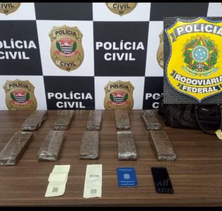 PRF apreende 9kg de maconha em Embu:SP