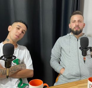 Lukinhas SA e Henrique da Leme Record's durante podcast Na Redação.