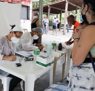 Testes rápidos de Covid-19 voltam a ser realizados no Parque das Hortênsias