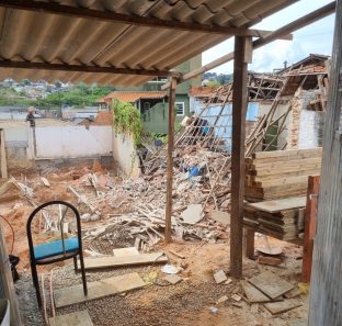 desabamento de residencia no intercap