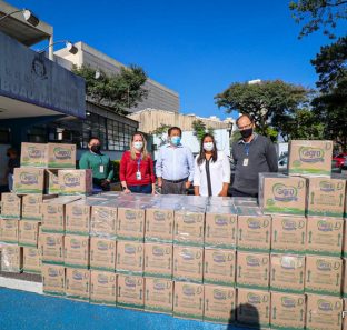 Cestas doadas ao programa Taboão Solidário