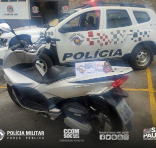 moto apreendida em taboao