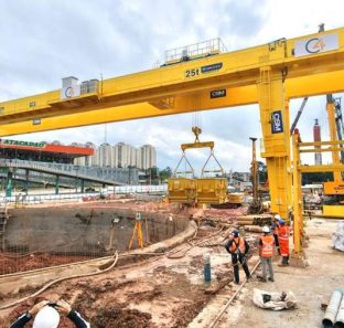 obras estação do metro